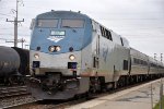 Westbound "Maple Leaf" approaches its stop